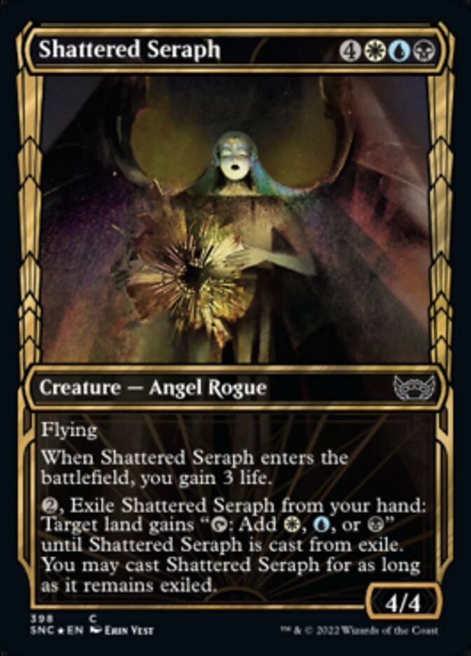 Shattered Seraph (Showcase Golden Age Gilded Foil) [Streets of New Capenna] | Chromatic Games