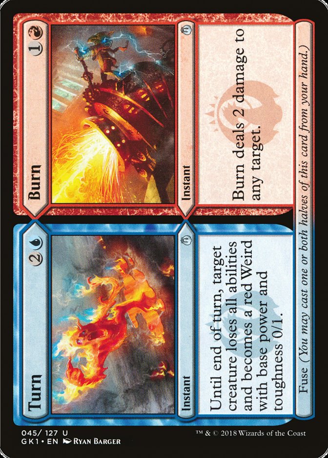 Turn // Burn [Guilds of Ravnica Guild Kit] | Chromatic Games