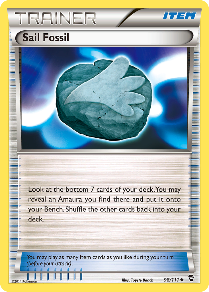 Sail Fossil (98/111) [XY: Furious Fists] | Chromatic Games