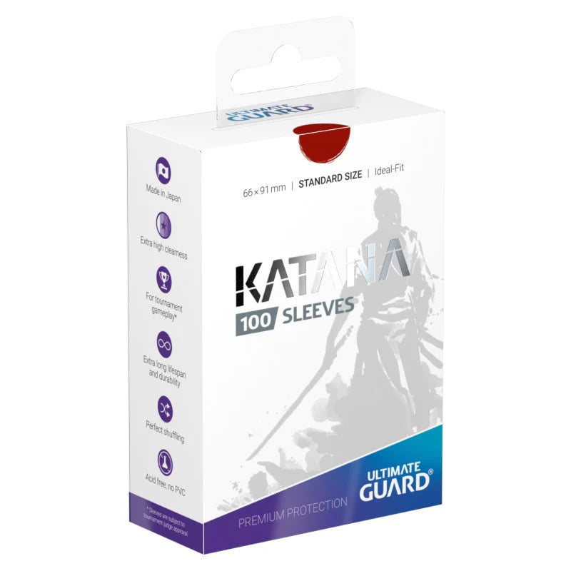 Katana Standard Sized Sleeves (Red) | Chromatic Games