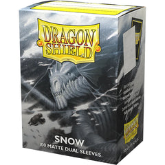 Dragon Shield Dual Matte 100 Standard-Size (Snow) | Chromatic Games