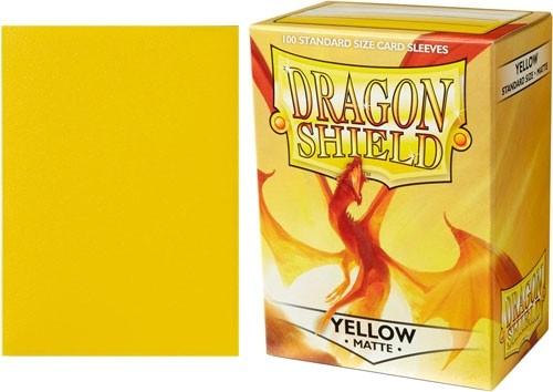 Dragon Shield Matte Sleeves Standard Size Yellow | Chromatic Games