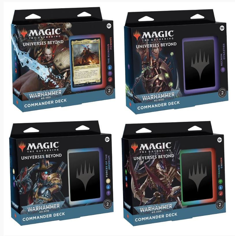 Magic Warhammer 40,000 Commander Regular Decks (Set of 4) | Chromatic Games